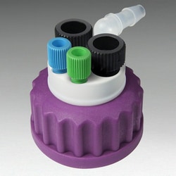 Analytical Sales & Services&nbsp;Canary-Safe Waste Cap GL45, 2 Ports for 1/4