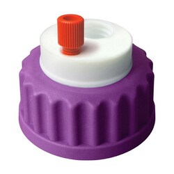 Analytical Sales & Services&nbsp;Canary-Safe Waste Cap, GL45, with 1 Standard Tubing Port