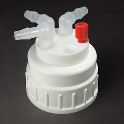 Analytical Sales & Services&nbsp;Canary-Safe Waste Cap, B53, 1 Standard Tubing Port, 3 Ports for Large ID Tubing