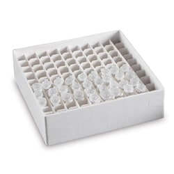 Analytical Sales & Services&nbsp;Cardboard Micro Tube Boxes for 0.5mL Tubes, 100 Wells