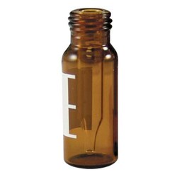 Analytical Sales & Services&nbsp;MSQ Vial Kit: Amber Screw Vials w/ 300µL Fused Insert and Marking Spot, Caps with PTFE/Silicone Liners