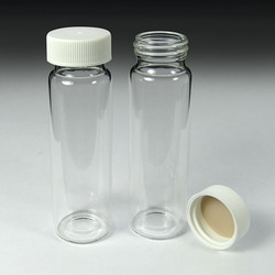Analytical Sales & Services&nbsp;40mL Clear Glass EPA/VOA Vials and Solid Polypropylene Caps with PTFE Liners