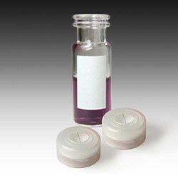 Analytical Sales & Services&nbsp;MSQ Vial Kit: Clear Snap/Crimp Vials with Marking Spot and Caps with Pre-Slit PTFE/Silicone Liners