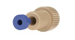 Analytical Sales & Services&nbsp;Short PEEK Flangeless Fitting with Ferrule, 1/4-28, for 1/16