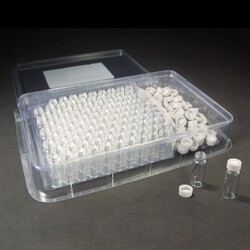 Analytical Sales & Services&nbsp;9mm, 12 x 32, 2mL Clear Screw Vials and White Caps with PTFE/Silicone Liners