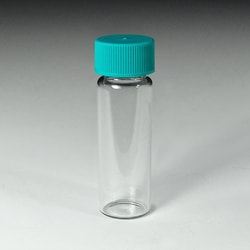 Analytical Sales & Services&nbsp;Vial Kit: 6mL (1.5 Dram) 16 x 50mm Clear Borocilicate Glass Screw Vials with Solid Teflon Lined Screw Caps