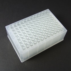 Analytical Sales & Services&nbsp;1mL Tapered/Round-Bottom Clear Glass Inserts in 96-Well Plate