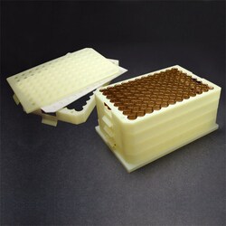 Analytical Sales & Services&nbsp;2.0mL 96-Well Opaque Flexi-Tier&trade; Block System with Amber Inserts