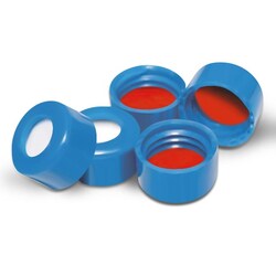 Analytical Sales & Services&nbsp;9mm BlueTwist Cap with Bonded Silicone/PTFE Liner, GC/MS Certified