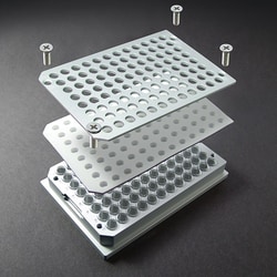 Analytical Sales & Services&nbsp;0.5mL Aluminum Block System, Solid Base with Conical Inserts