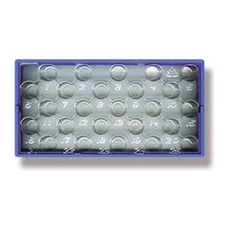 Analytical Sales & Services&nbsp;Stackable Vial Rack/Insert Tray, 25 Position for 8mm Vials