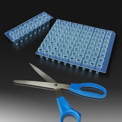 Analytical Sales & Services&nbsp;Blue 250µL PCR Plate - Raised Well Rim, No Skirt