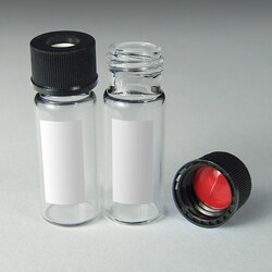 Analytical Sales & Services&nbsp;10mm, 12 x 32  2mL Clear Wide Mouth Screw Vials w/ Marking Spot and Caps w/ Pre-Slit Silicone/PTFE Liners