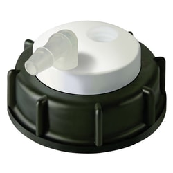 Analytical Sales & Services&nbsp;Canary-Safe Waste Cap, S60, with 1 Port for Barbed Adapter