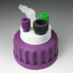 Analytical Sales & Services&nbsp;Canary-Safe Waste Cap GL45, 1 Port for 1/4