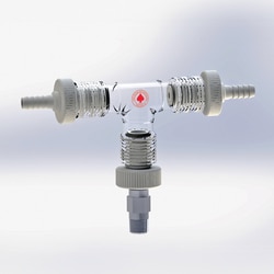 Ace Glass, Inc.&nbsp;Glass manifold assembly with PTFE adapters and 316 stainless steel pressure valve adjustable from 3 to 50 PSI. Intended for small jacketed glassware applications requiring overpressure protection. can be used with gas or liquid.
