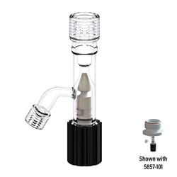 Ace Glass, Inc.&nbsp;Bottom Stopcock Adapter w/Kalrez o-ring 0-5mm s/c #15 thd for back sealing with 5857-101 adapter & #7 outlet