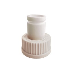 Ace Glass, Inc.&nbsp;GL45 Cap with 29/32 Outer Joint PTFE 29/32 joint fixed in GL45 PTFE cap with machined groove for Keck clips