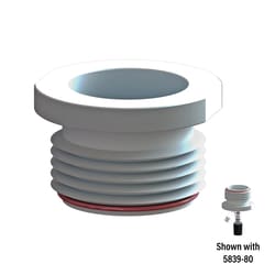 Ace Glass, Inc.&nbsp;PTFE #80 to #25 extended adapter with size 235 Capfe o-ring perforated plate, retaining ring, 100 micron polyethylene filter and 350 micron polypropylene filter FOR USE ONLY WITH 5839-80