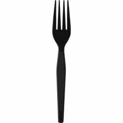 Enterprise Technology Solutions&nbsp;Dixie Foods  Cutlery,Dspsbl,IndivWrap,Fork,HvyWght,Polystyrene,1000/CT,BK
