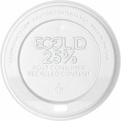 Enterprise Technology Solutions&nbsp;Eco-Products  Rcyld Hot Cup Lid, f/10-20oz., 1000/CT, White