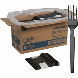 Enterprise Technology Solutions&nbsp;Dixie Foods  Fork Refill,f/Mini SmartStock Dispenser,40/PK 24PK/CT,Black