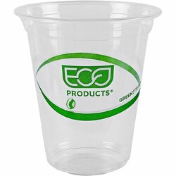 Enterprise Technology Solutions&nbsp;Eco-Products  Cold Cup, Eco Friendly, 16oz, 50/PK, Clear/GreenStripe