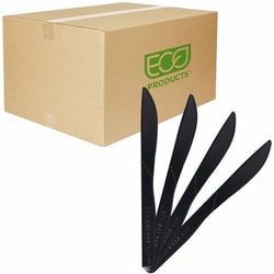 Enterprise Technology Solutions&nbsp;Eco-Products  Knives, Recycled Polysterene, 50/PK, 20PK/CT, Black