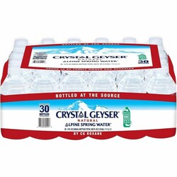 Enterprise Technology Solutions&nbsp;Crystal Geyser Water  Water,Bottled,Spring,Alpine,8oz,30/CT,Clear