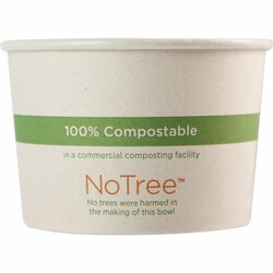 Enterprise Technology Solutions&nbsp;World Centric  Bowls,NoTree,Bio-Based,Oil/Grease-Resistant,f/Hot&ColdFood,PlantFiber,Paper,8oz,1000/CT,Natural
