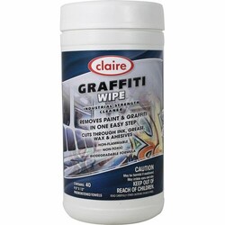 Enterprise Technology Solutions&nbsp;Claire Manufacturing Co  Wipes,f/Graffiti,Nontoxic,40/EA,WE