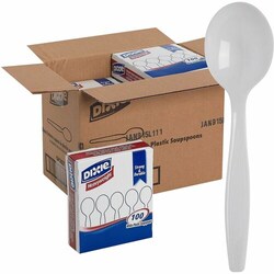 Enterprise Technology Solutions&nbsp;Dixie Foods  Soup Spoons, Heavywt Plastic, 5-3/4