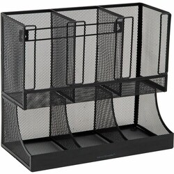 Enterprise Technology Solutions&nbsp;EMS Mind Reader LLC  Condiment Organizer,6Compartment,Metal,12.8