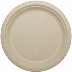 Enterprise Technology Solutions&nbsp;World Centric  Plates,PlantFiber,Grease/MoistureResist,GlutenFree,Compost,NoAddedPFAS,9