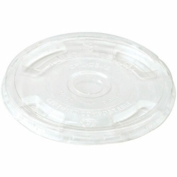 Enterprise Technology Solutions&nbsp;World Centric  Straw Lids,f/9oz-24ozColdCups,f/Cold-Warm,Freezer-Safe,PLA,Bio-Based,PlantSugar,1000/CT,Clear