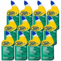 Enterprise Technology Solutions&nbsp;Zep Commercial  Toilet Bowl Cleaner, Acidic, 32oz., 12/CT, Blue