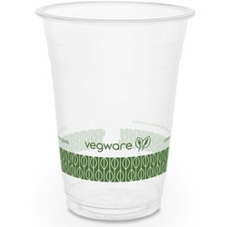 Enterprise Technology Solutions&nbsp;Vegware  Cups,Cold,f/76-Series Lids,PLA,16oz,1000/CT,Clear