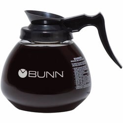 Enterprise Technology Solutions&nbsp;Bunn  Decanter, Regular, 64oz/1.9L Capacity, Clear/Black Handle