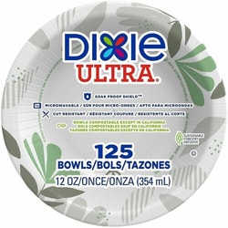 Enterprise Technology Solutions&nbsp;Dixie Foods  Bowls, Extra-Heavyweight, 12oz, 1000/CT, White