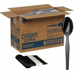 Enterprise Technology Solutions&nbsp;Dixie Foods  Spoon Refill,f/Mini SmartStock Dispenser,40/PK,24PK/CT, BK