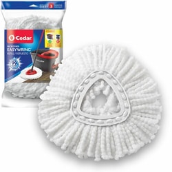 Enterprise Technology Solutions&nbsp;O-Cedar  Mop Refill,f/Spin Mop,Microfiber,Washable,White