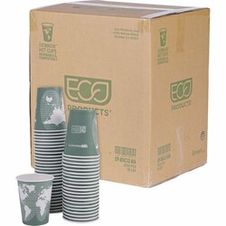 Enterprise Technology Solutions&nbsp;Eco-Products  Hot Cups, World Art, 12 oz, 50/PK, 20PK/CT, Multi
