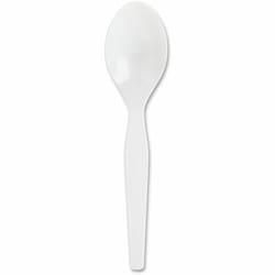 Enterprise Technology Solutions&nbsp;Genuine Joe  Spoon, Heavyweight, Polystyrene, 100/BX, White