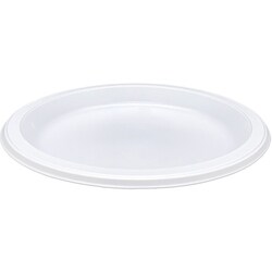 Enterprise Technology Solutions&nbsp;Genuine Joe  Plastic Plates, Reusable/Disposable, 10-1/4