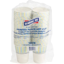 Enterprise Technology Solutions&nbsp;Genuine Joe  Paper Cups, Hot, 12 oz, 50/PK, MI