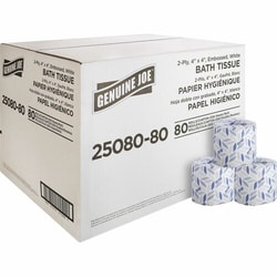 Enterprise Technology Solutions&nbsp;Genuine Joe  Bath Tissue Rolls, 2-Ply, 550 Sht, 4