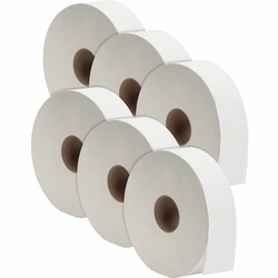 Enterprise Technology Solutions&nbsp;Genuine Joe  Bath Tissue Roll,Jumbo, 2-Ply, 3.5