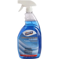 Enterprise Technology Solutions&nbsp;Genuine Joe  Glass Cleaner, Ammoniated, Spray Bottle, 32 oz, Dark Blue