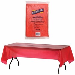 Enterprise Technology Solutions&nbsp;Genuine Joe  Table Covers, Plastic, 54