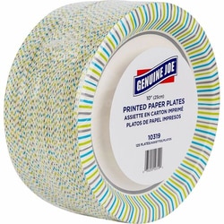 Enterprise Technology Solutions&nbsp;Genuine Joe  Paper Plates, Soak-Proof, 10